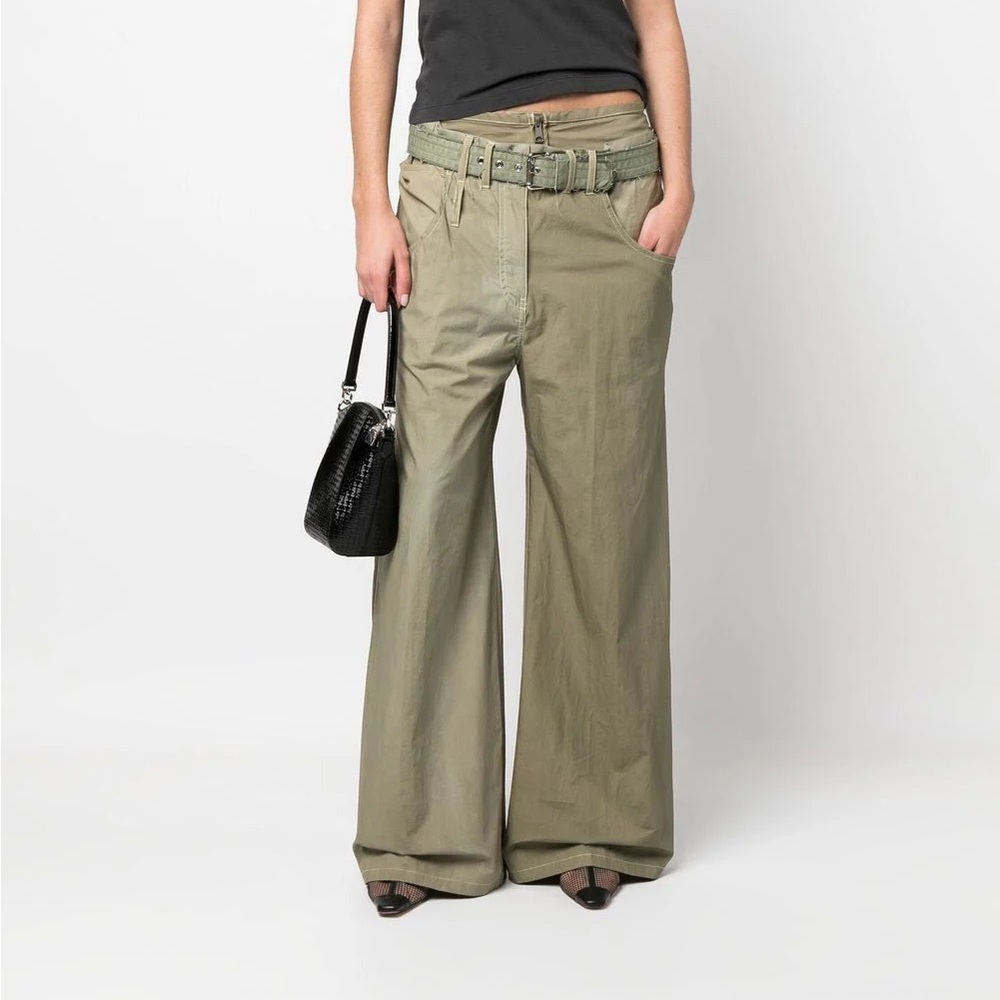 Diesel Belted Wide Leg Trousers